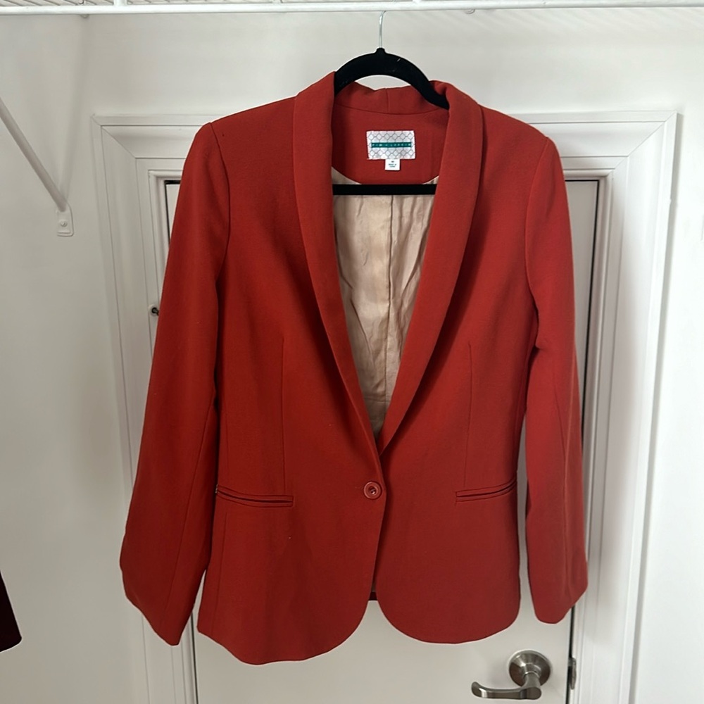 Pim+ Larkin Blazer. Burnt orange. Size M. Perfect fall look. Gently worn.